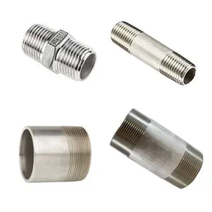 Gewinde Brustwarze Edelstahl 316L 1 ″ Klasse 600